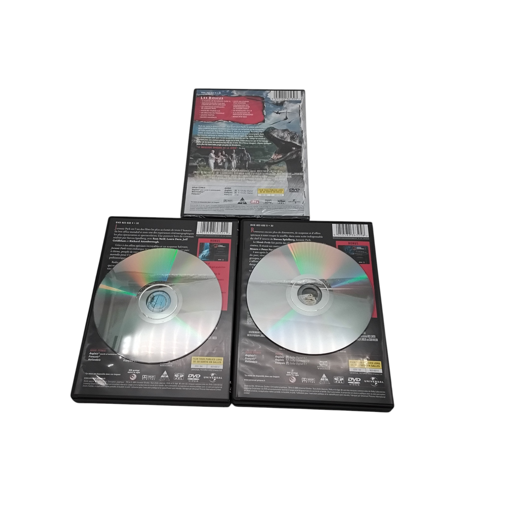 Voir photo 3 de DVD - Trilogie Jurassic Park DVD - Trilogie Jurassic Park Très bon état - Vue 3 -